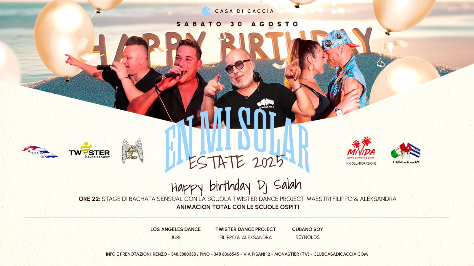 SABATO 30 AGOSTO_SALA LATINA ESTIVA