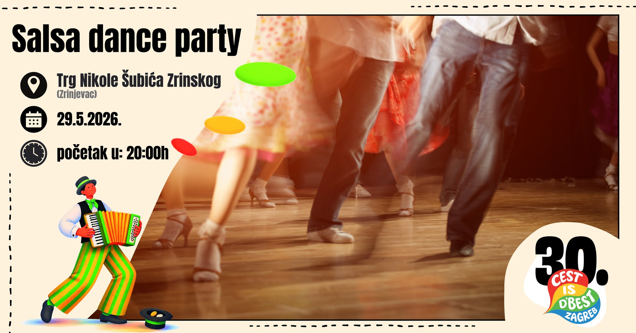 Salsa dance party - Park Zrinjevac - 29.5. - 20:00h
