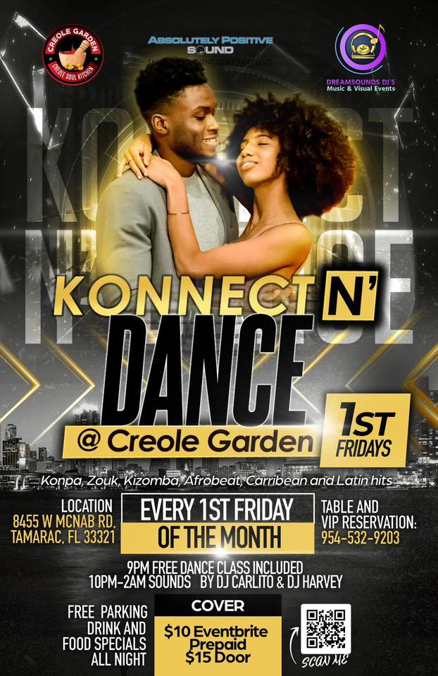 Konnect N' Dance 1st Fridays @ Creole Garden