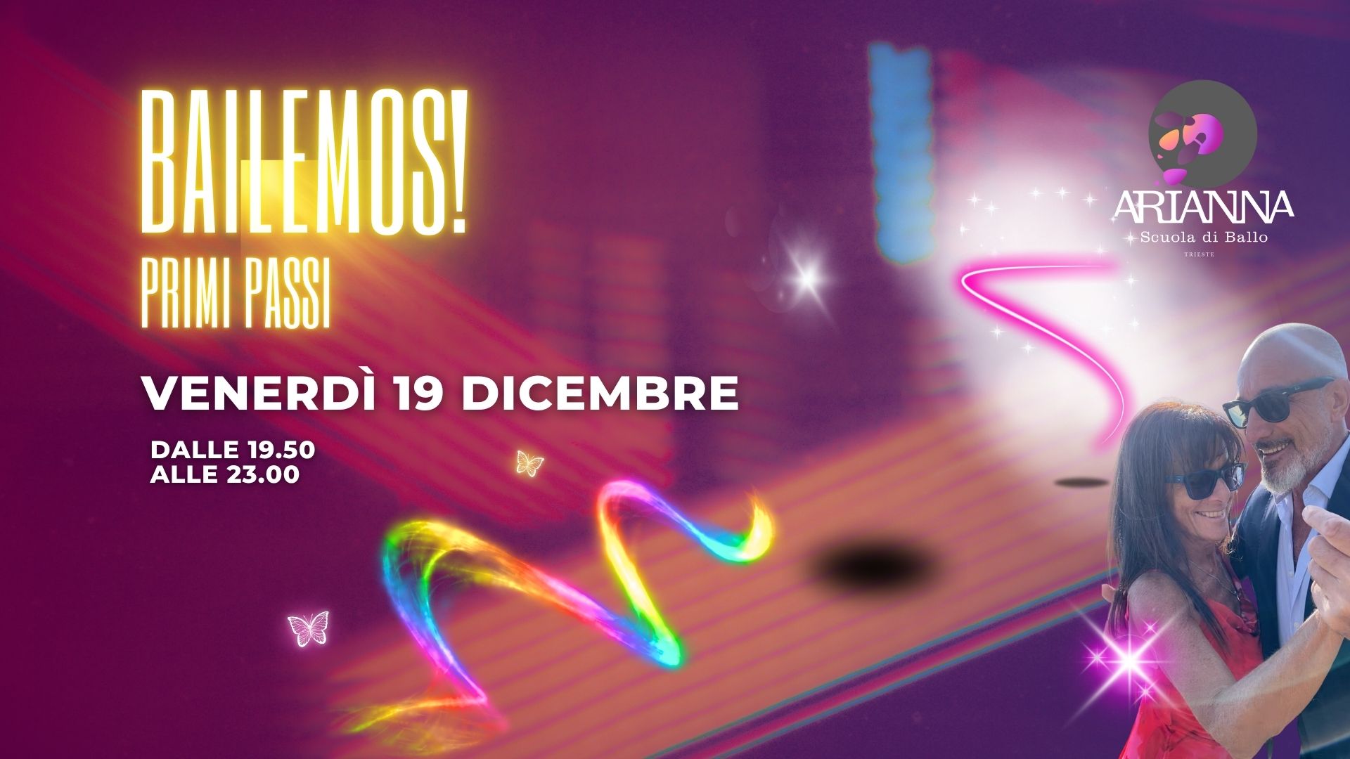 BAILEMOS! Lezioni gratuite PRIMI PASSI Bachata-Salsa-Lindy Hop