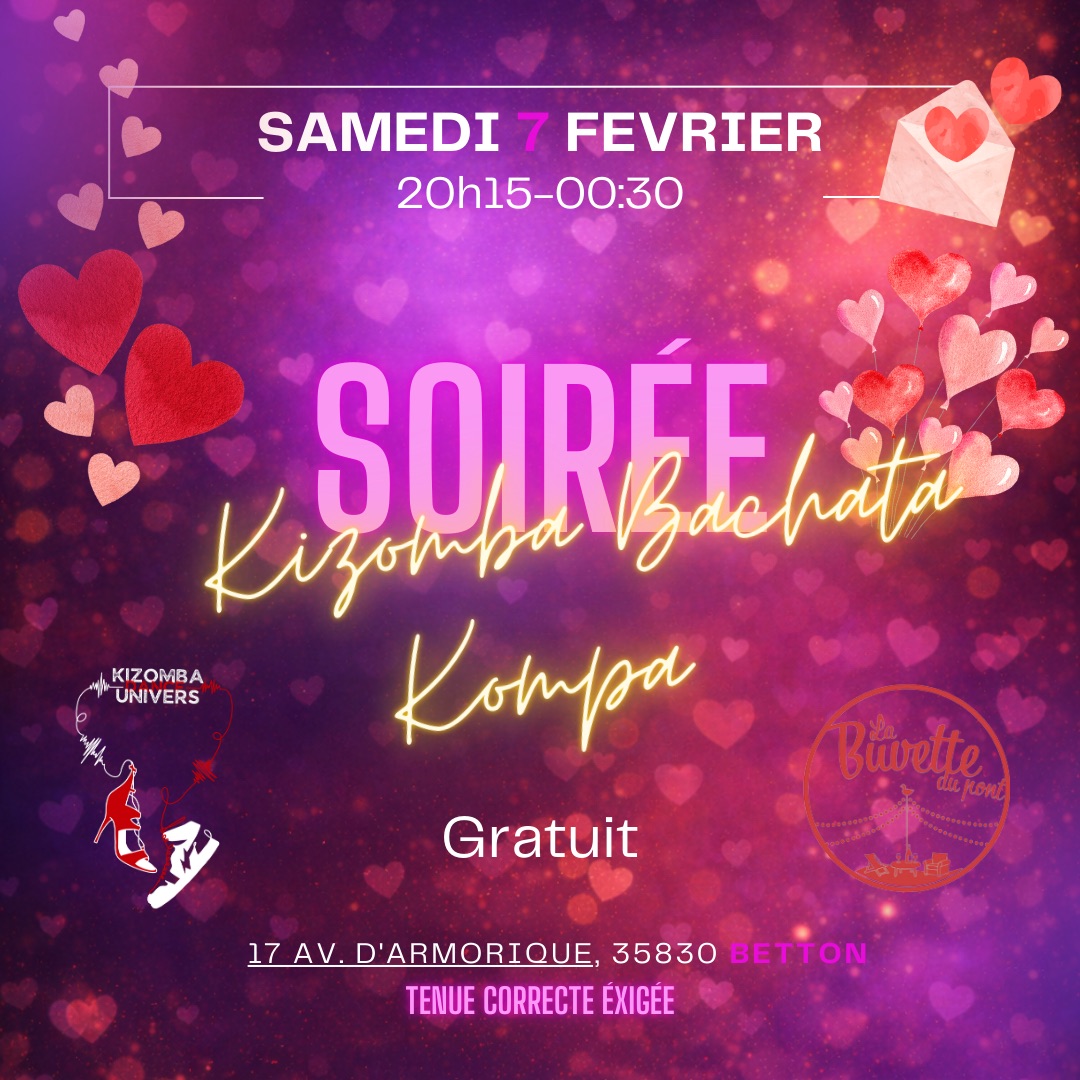 Soirée kizomba bachata kompa, la buvette du pont