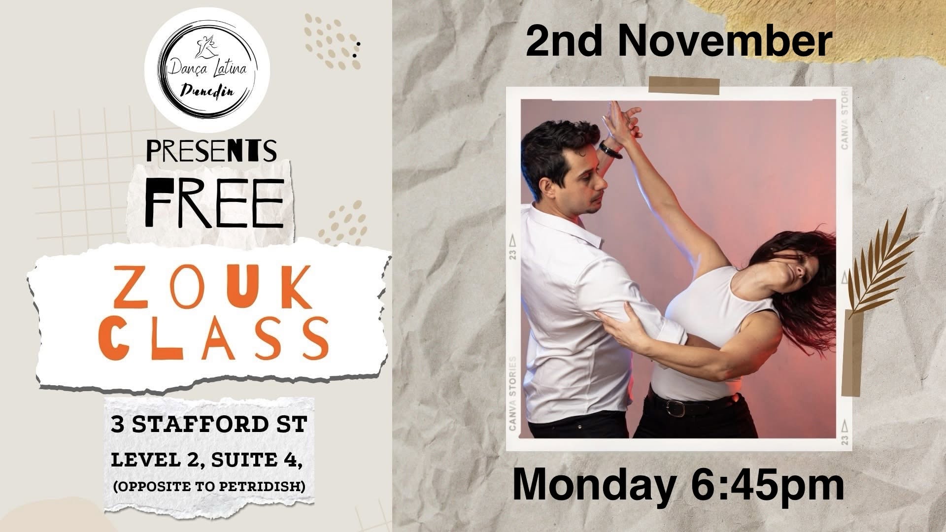 Free Latin Dance class - Brazilian Zouk