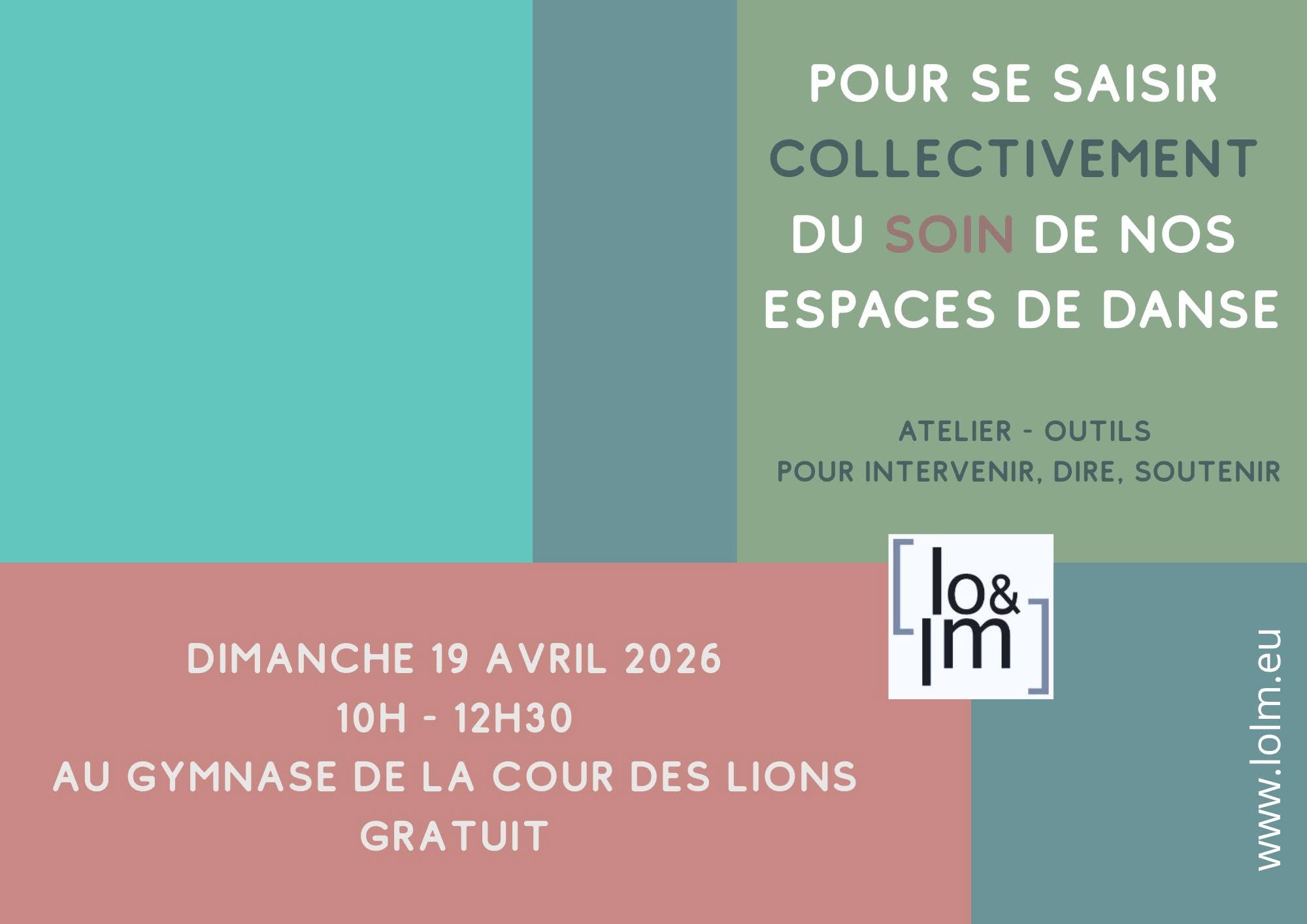 Atelier "Pour se saisir collectivement du soin de nos espaces de danse"