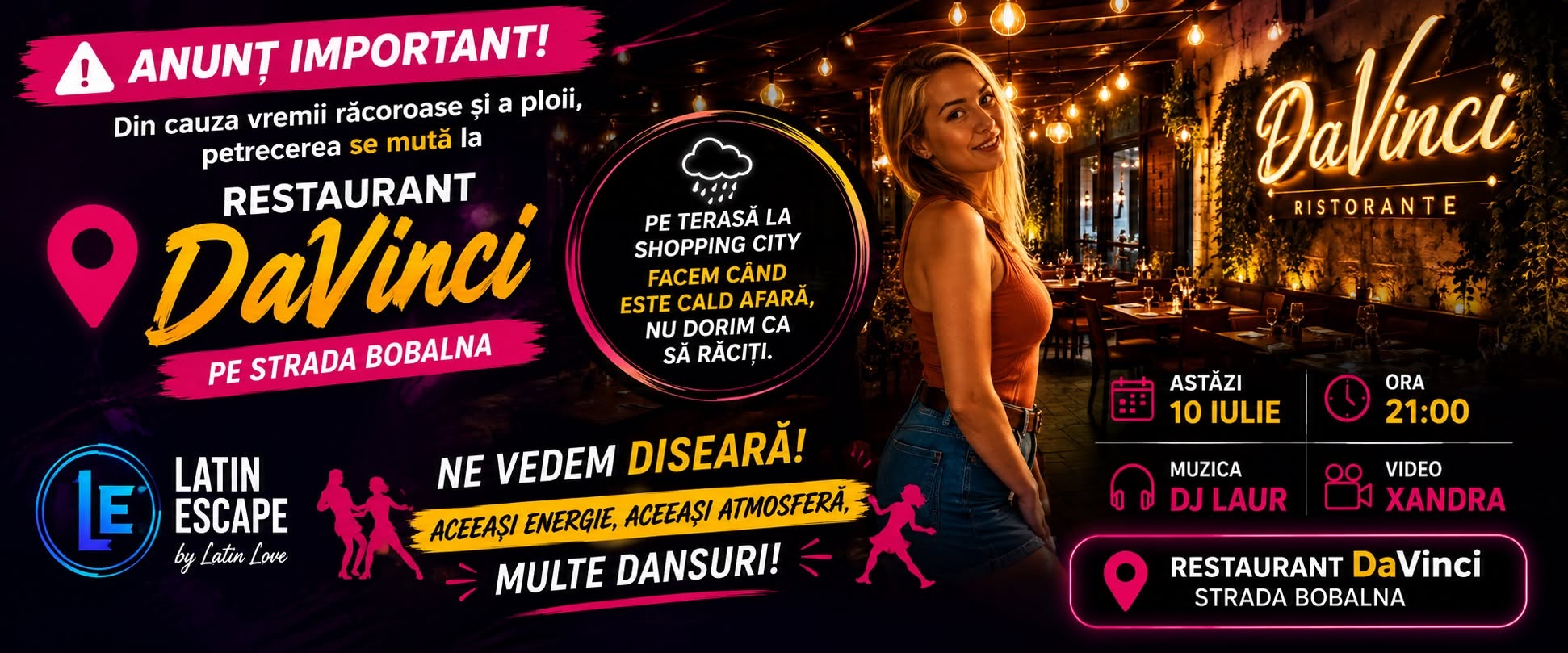 🎉 LATIN ESCAPE SUMMER PARTY 10 IULIE 🎉