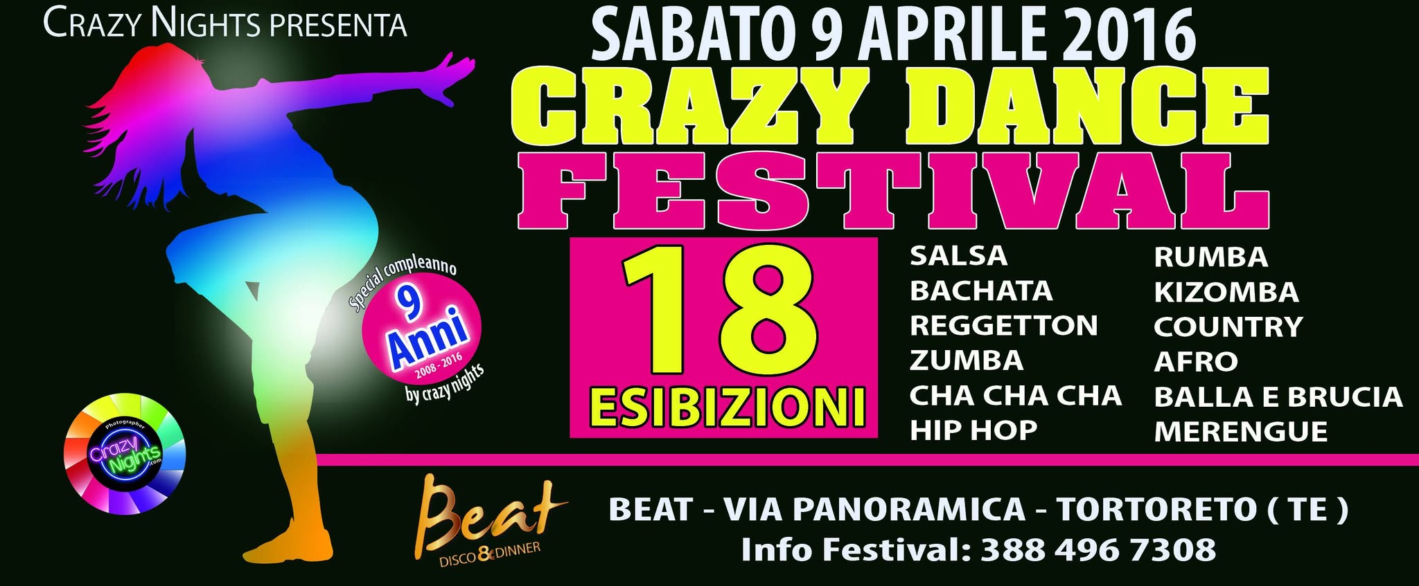 Crazy Dance Festival 2016 - Beat Sabato 9 Aprile