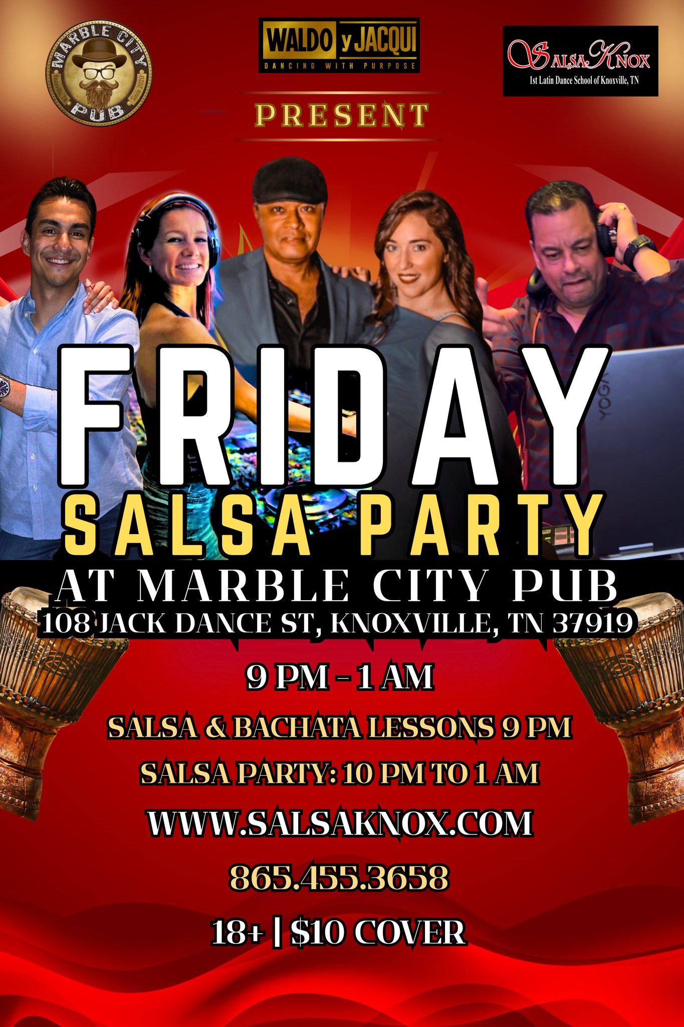 FRIDAY SALSA PARTYl Marble City Pub WEST KNOXVILLE, TN