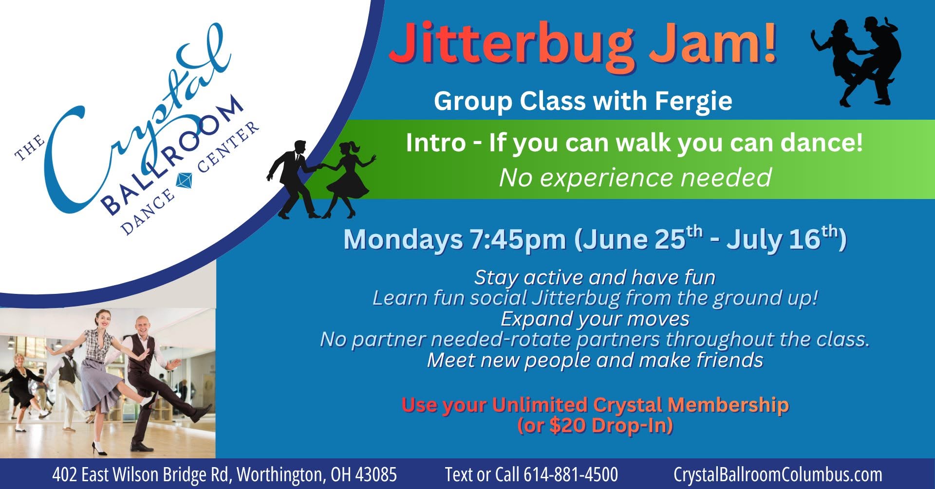 Jitterbug Jam Group Class with Fergie