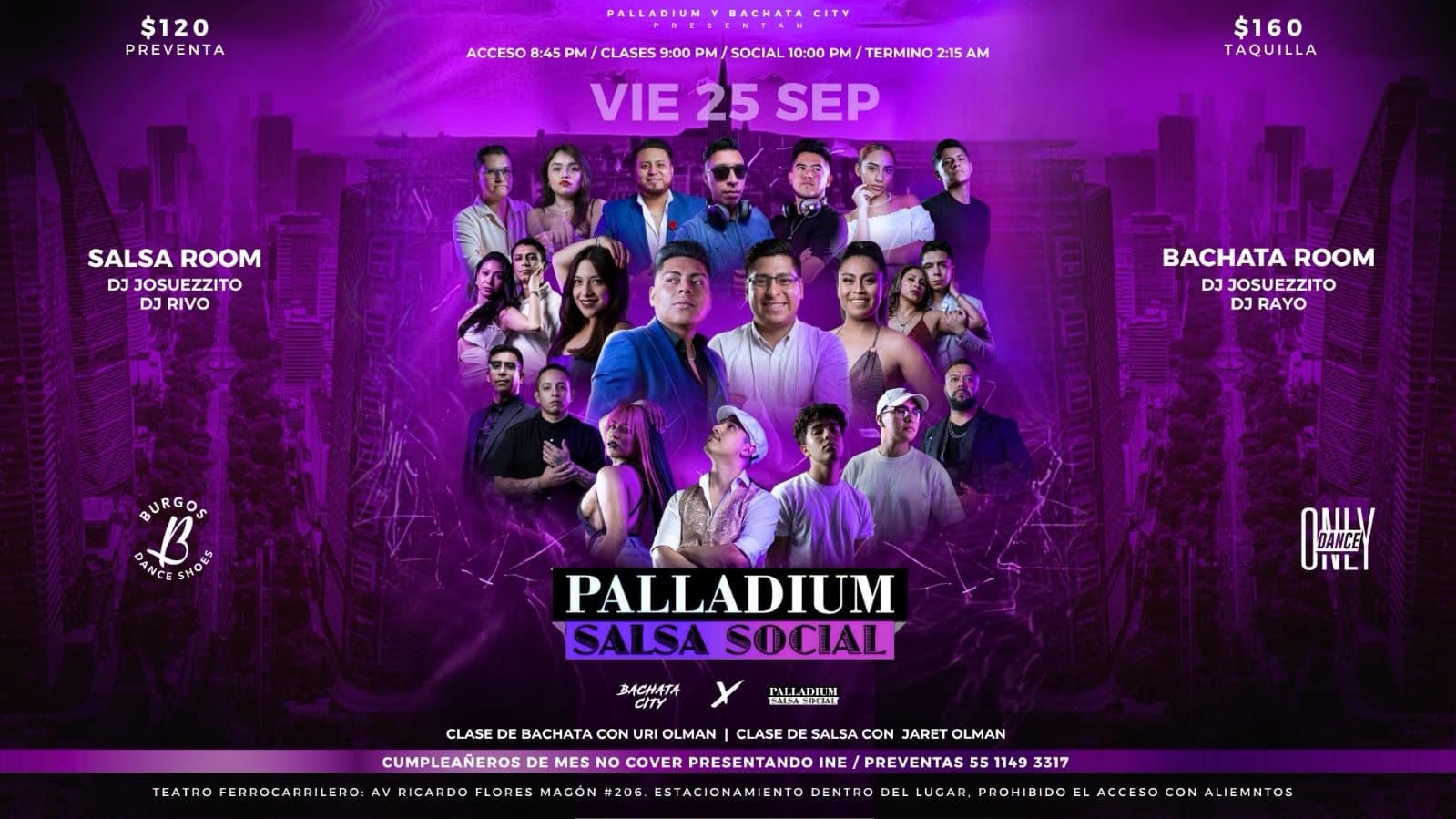 PALLADIUM SALSA SOCIAL- SEPTIEMBRE ⭐