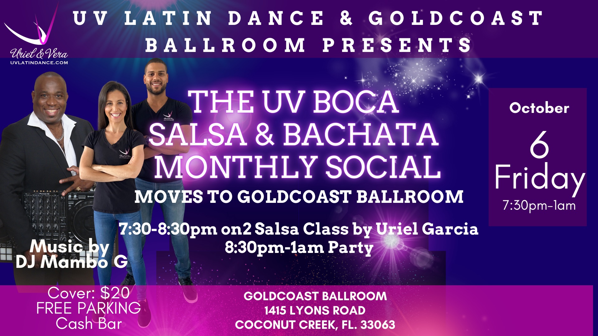 The UV Boca Salsa and Bachata Social at Goldcoast