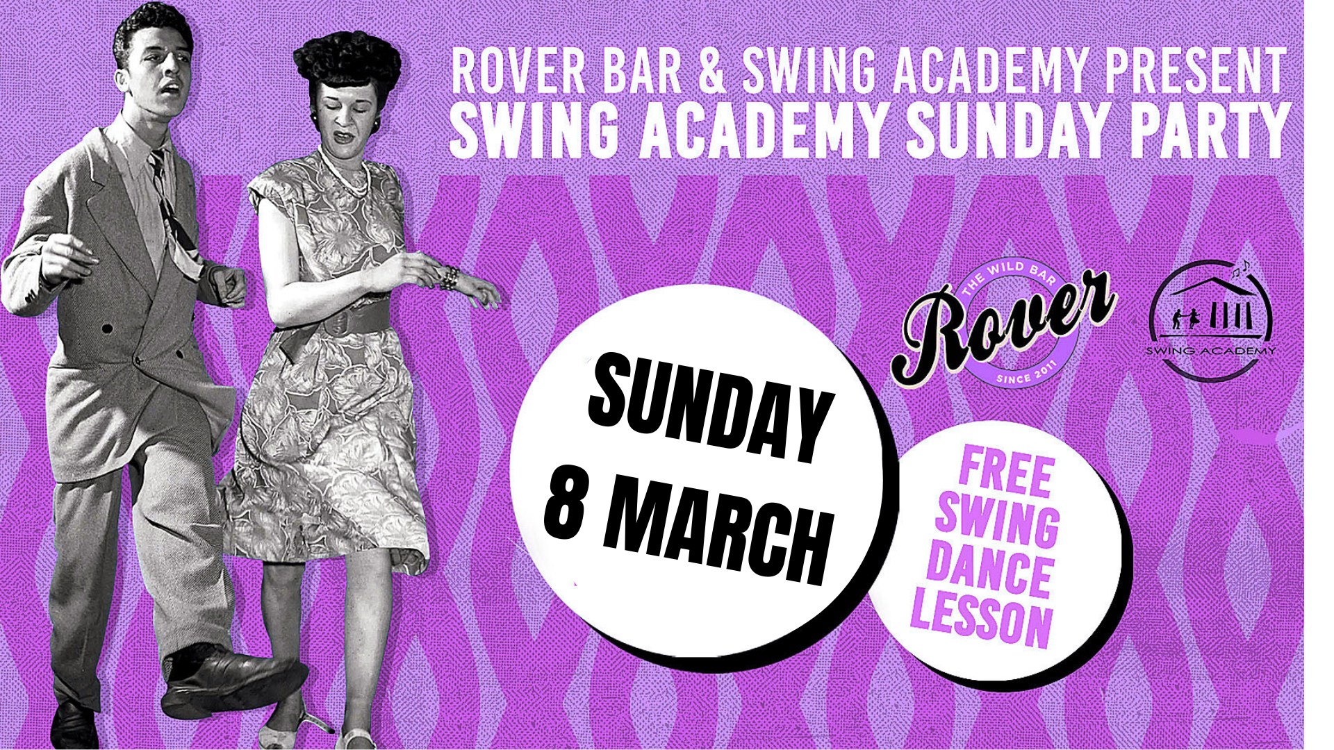 Swing Academy Sunday Party @ Rover ΚΥΡΙΑΚΗ 8 ΜΑΡΤΙΟΥ free entrance