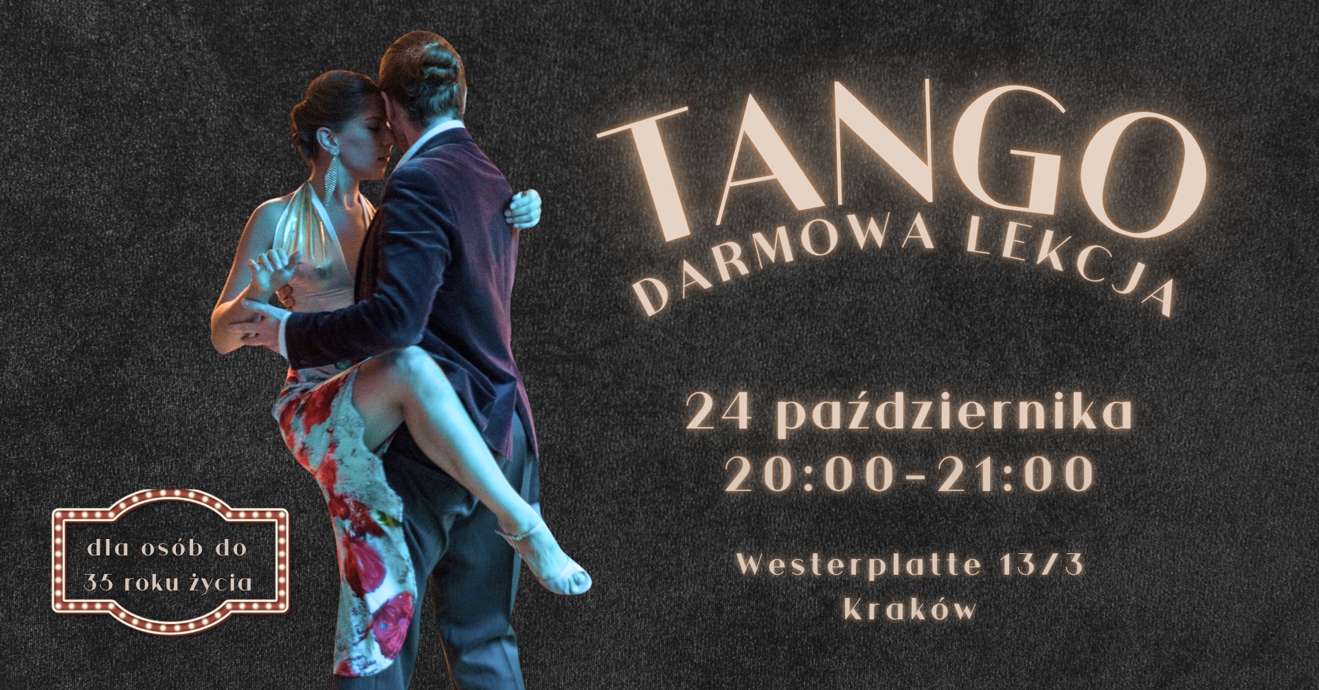 TANGO Teaser darmowa lekcja tanga od zera Tangonuevo Kraków