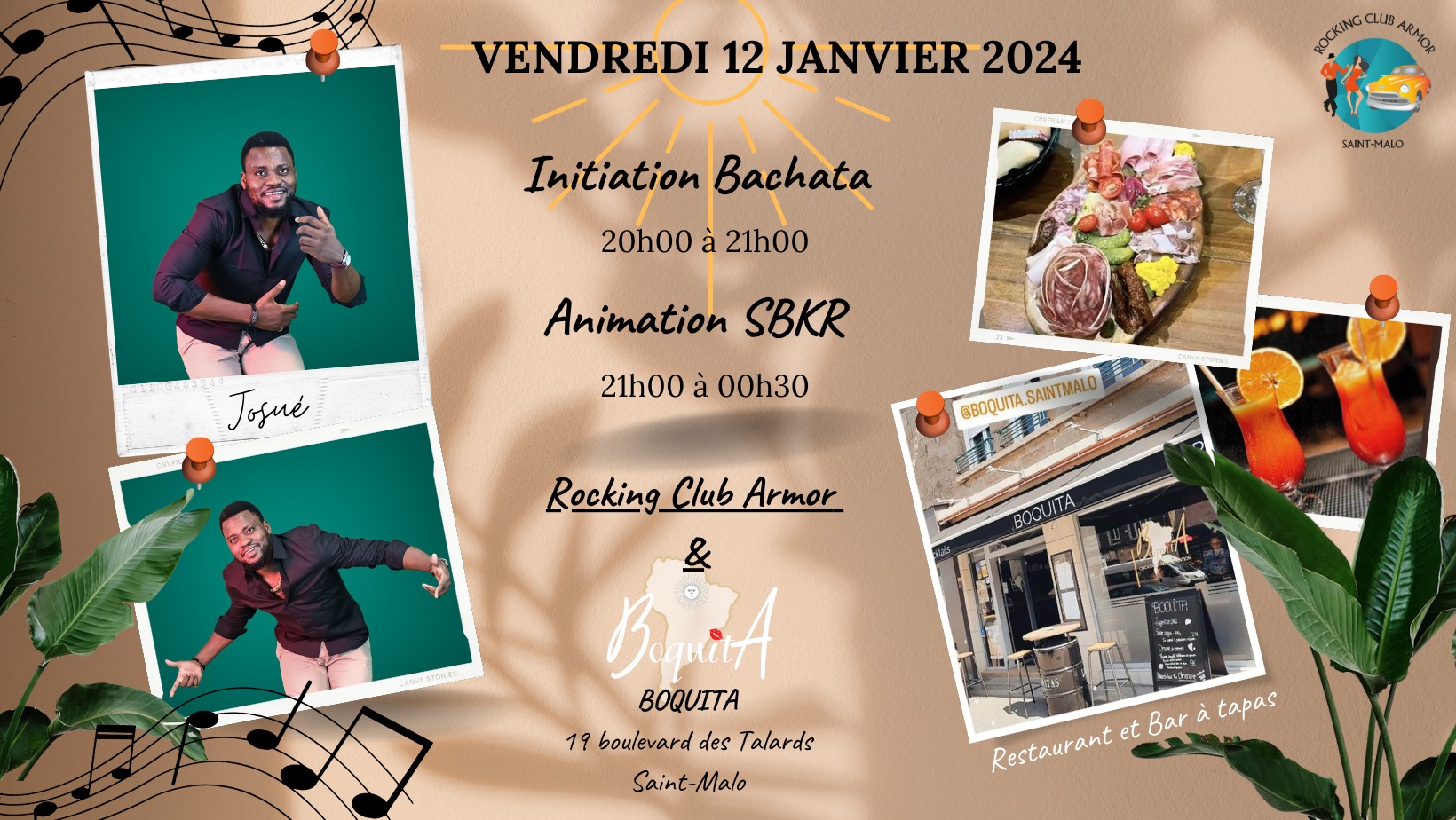 Rocking Club Armor : Initiation Bachata et Animation SBKR avec Josué