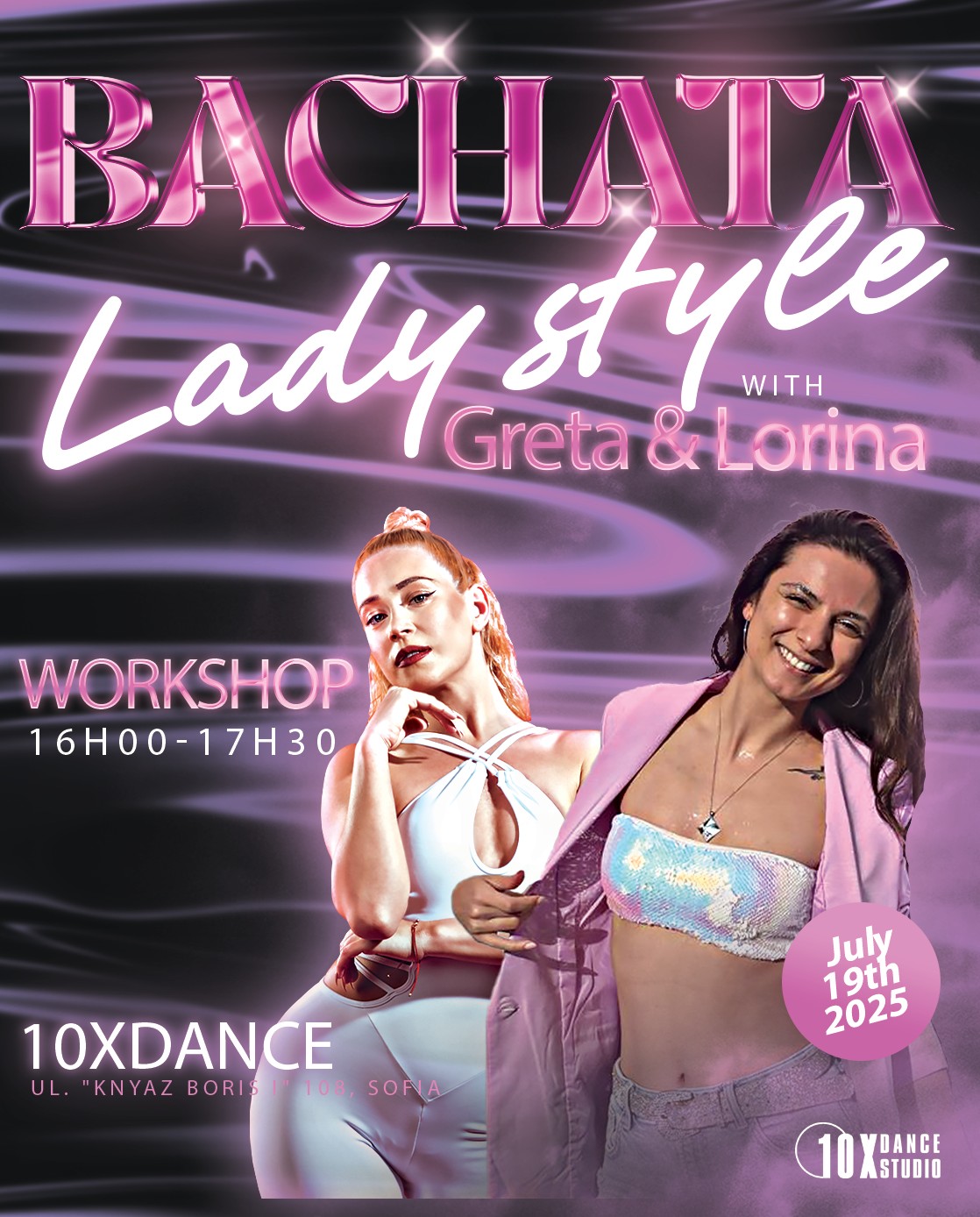 Bachata Lady style workshop with Greta & Lorina Open level