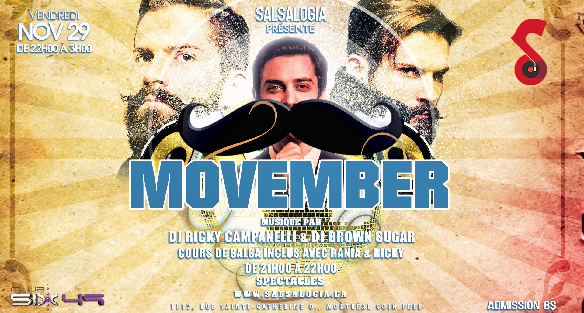 SalsaLOGIA: Movember Vendredi 29 Novembre au club 649!