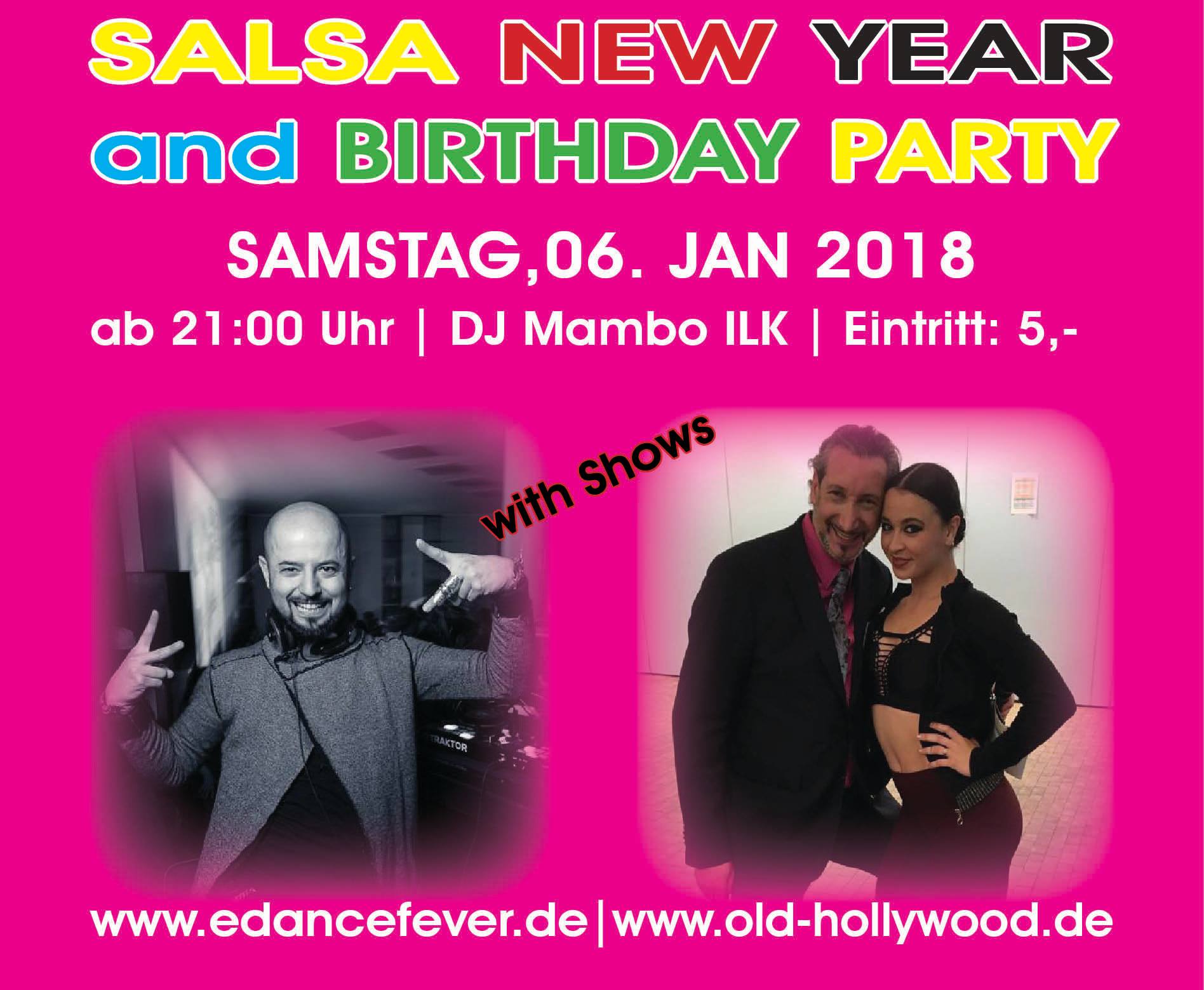 SALSA New Year & Birthday Deluxe Party, Sa., 06 Januar 2018
