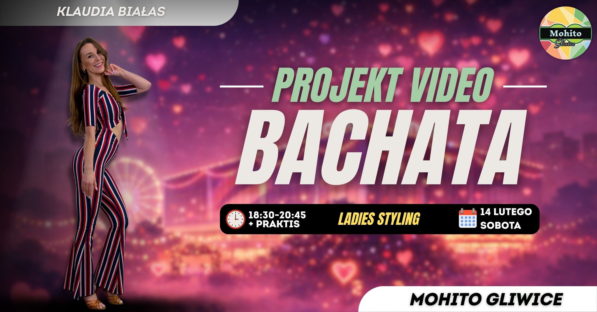 BACHATA LADIES VIDEO CLIP - ZAJĘCIA SPECJALNE Z KLAUDIĄ BIAŁAS W SZKOLE TAŃCA MOHITO
