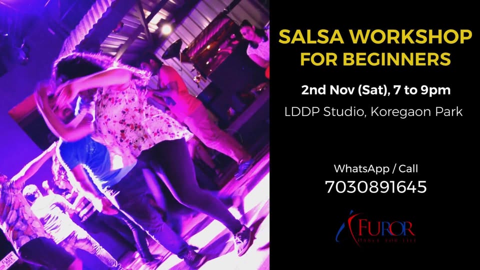 Salsa Workshop For Beginners by Furor_2nd Nov_Koregaon Par