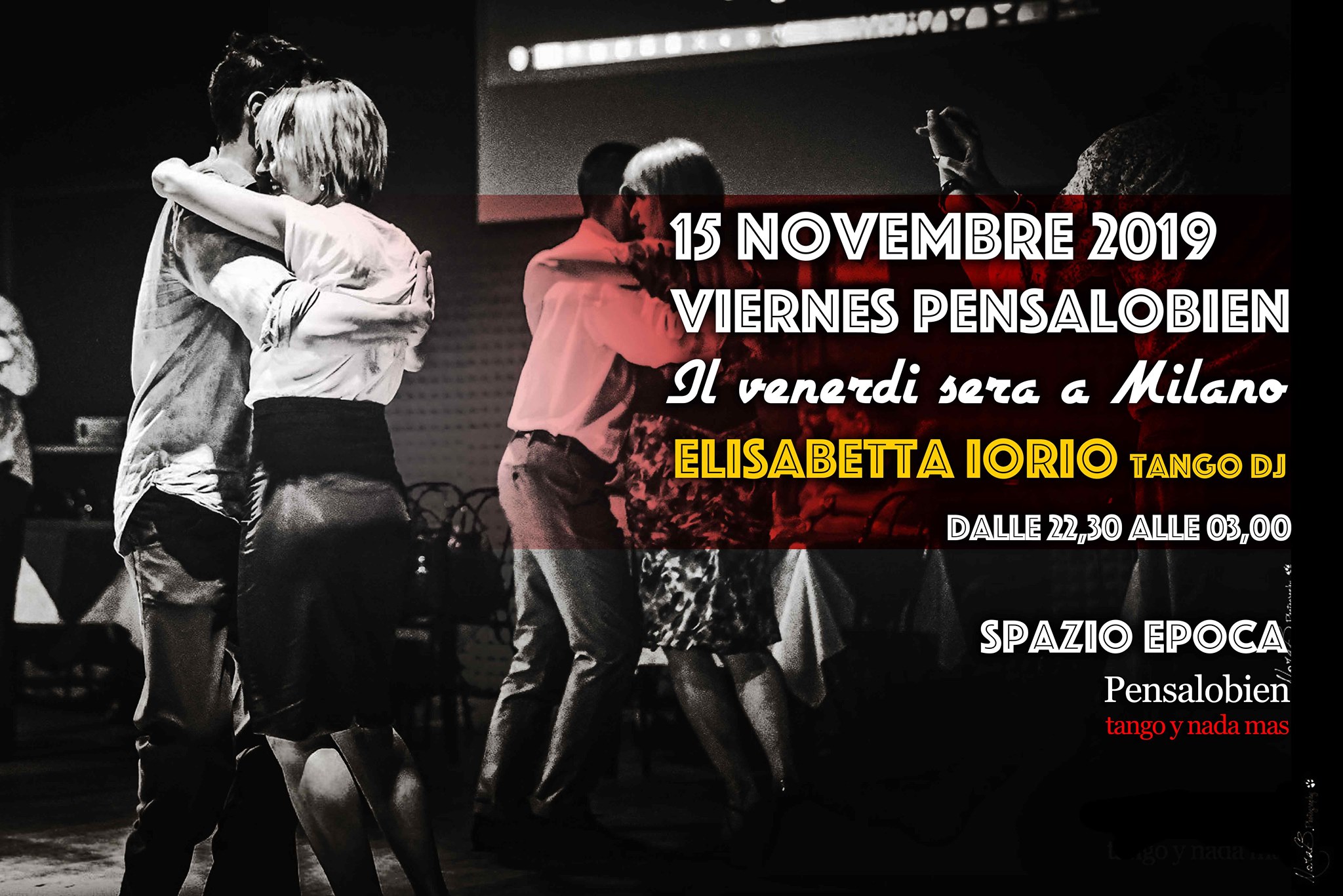 Viernes One Night Pensalobien.Elisabetta Iorio Tango Dj