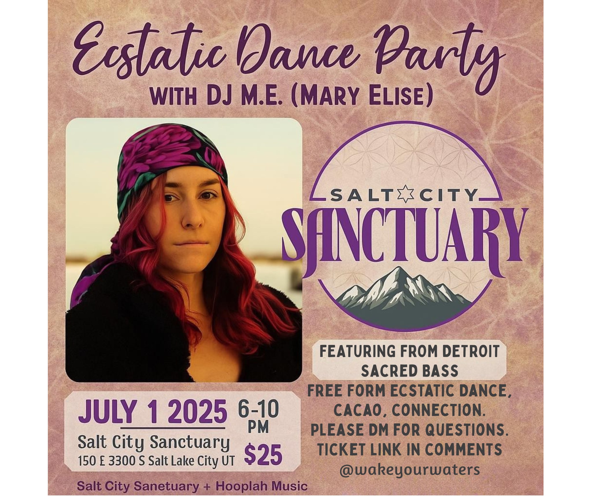 Ecstatic Dance Party With DJ M.E. (Mary Elise)