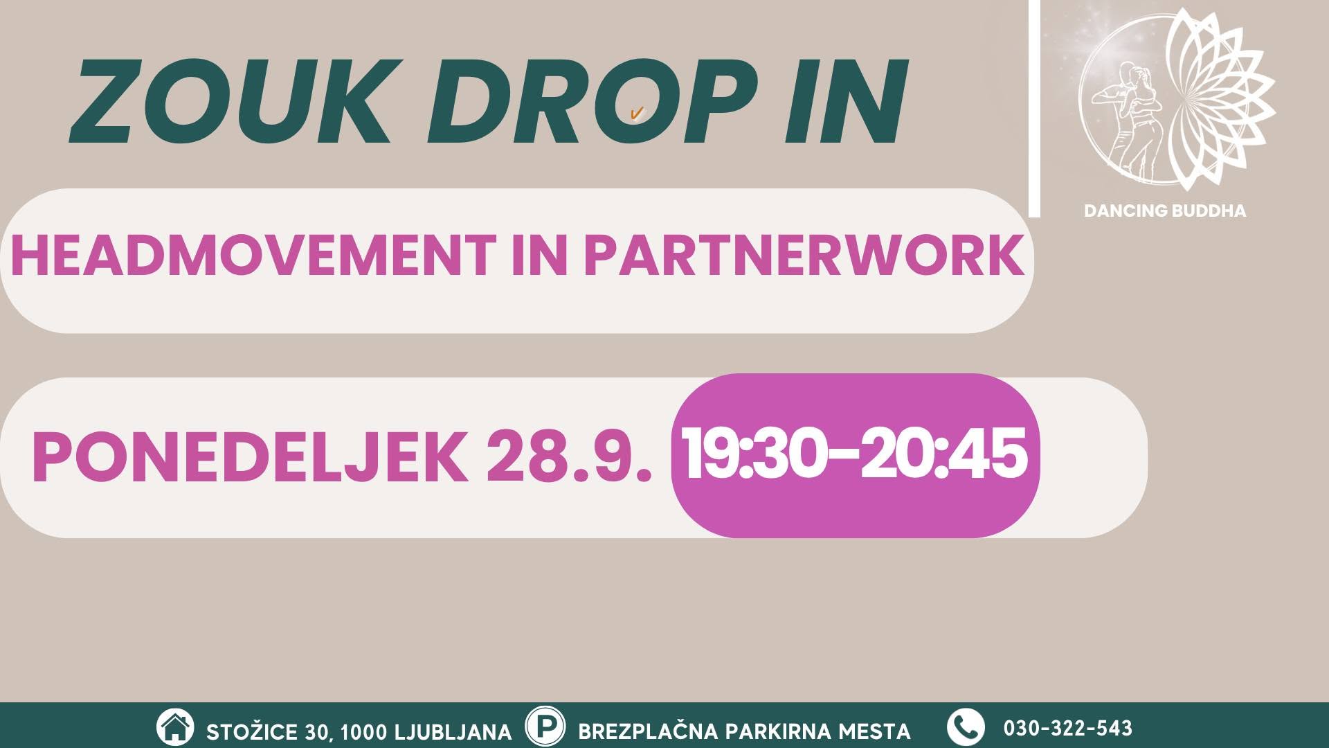 ZOUK DROP IN - HEADMOVEMENT IN PARTNERWORK