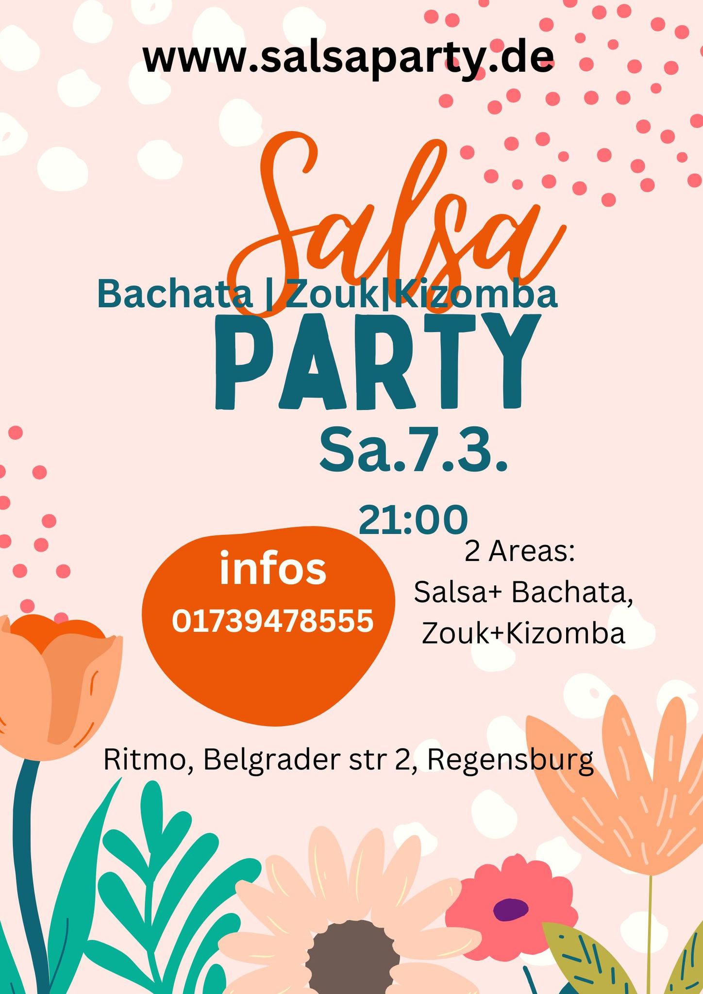 SalsaBachata Party KizombaZoukparty 2 Areas