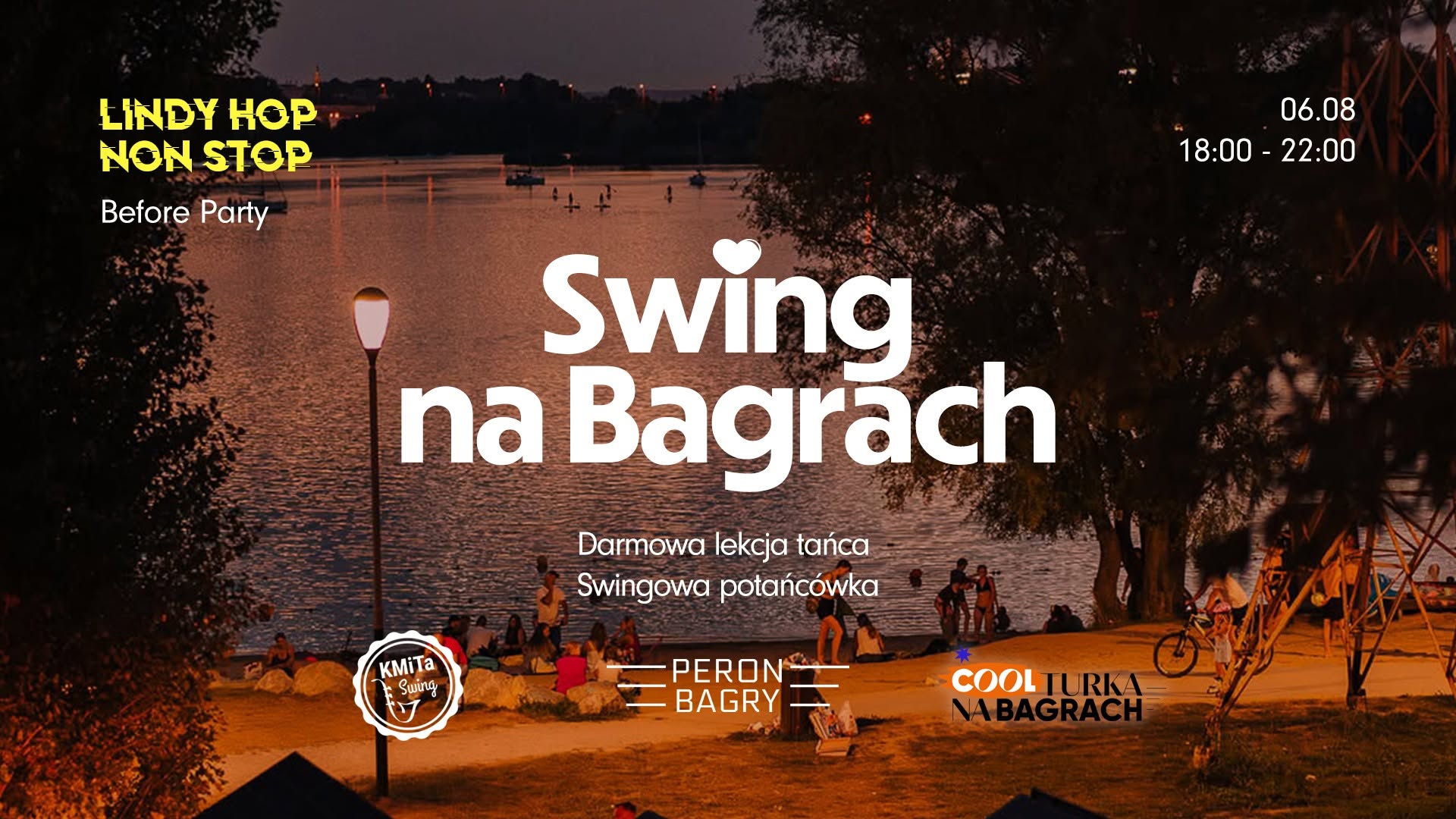 🌴Swing na Bagrach🌴: Potańcówka + darmowa lekcja tańca 06.08
