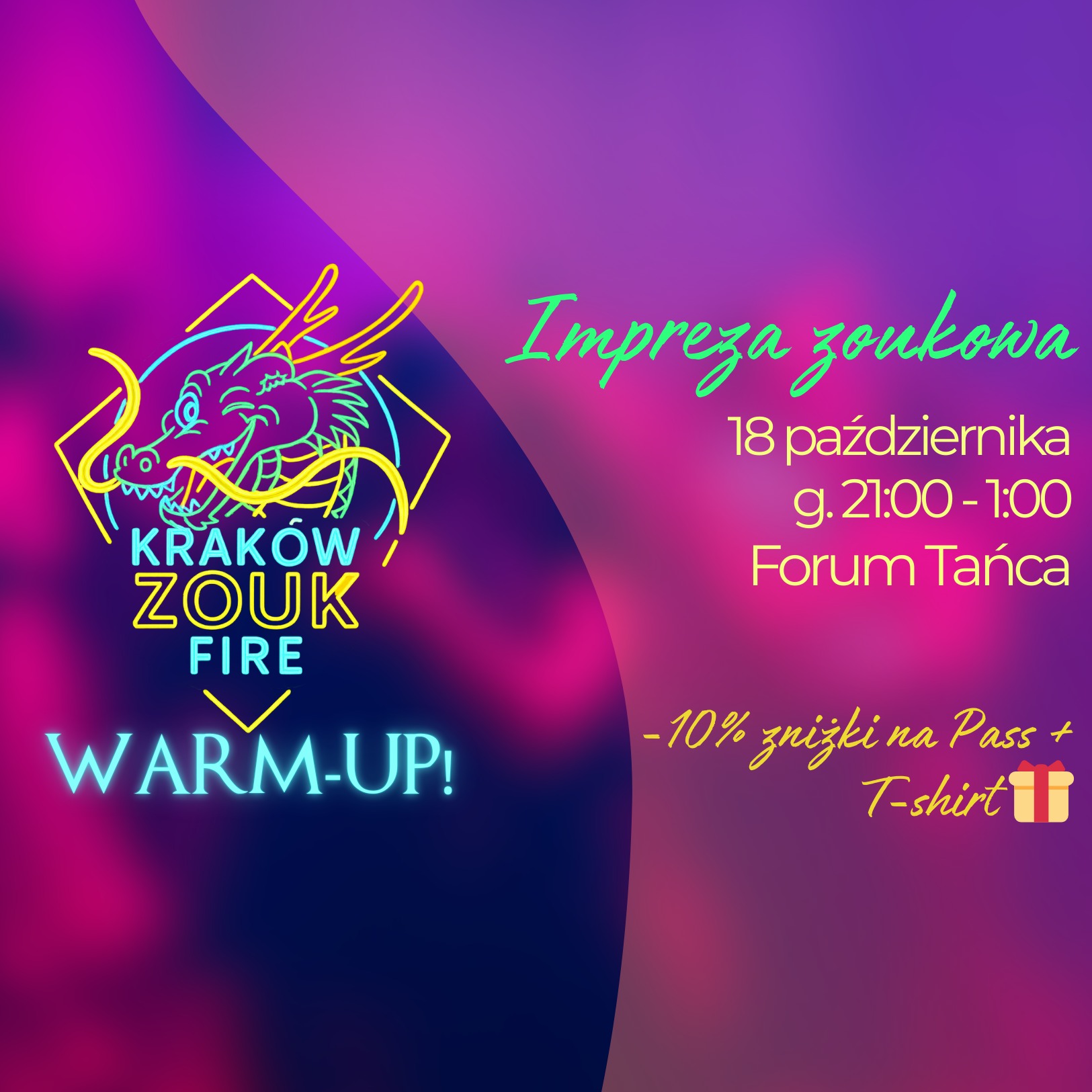 Kraków Zouk Fire: Warm-Up! Impreza zoukowa