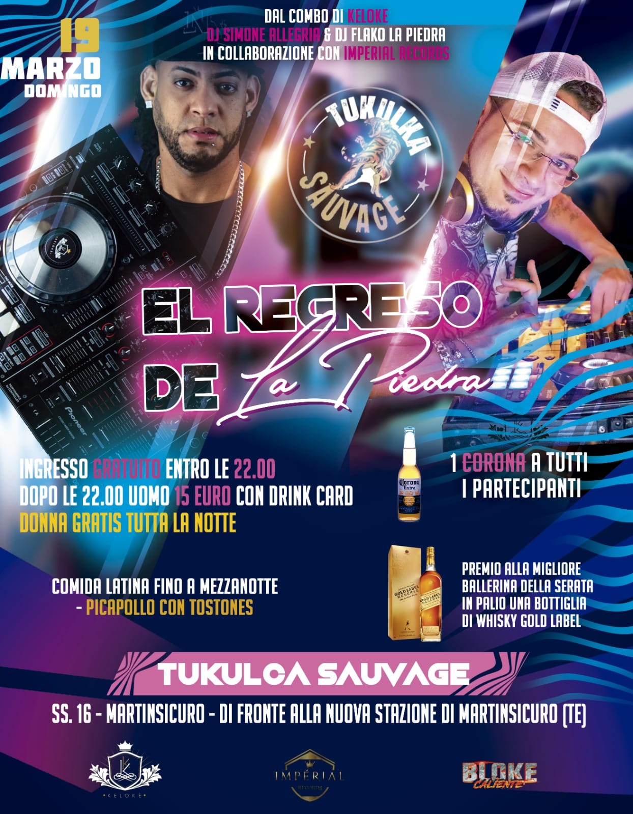 OPENING DOMINGO LATINO - El Regreso de LA PIEDRA