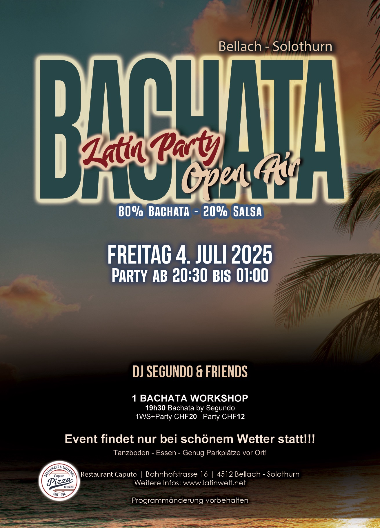 BACHATA… OPEN AIR PARTY! BELLACH - SOLOTHURN