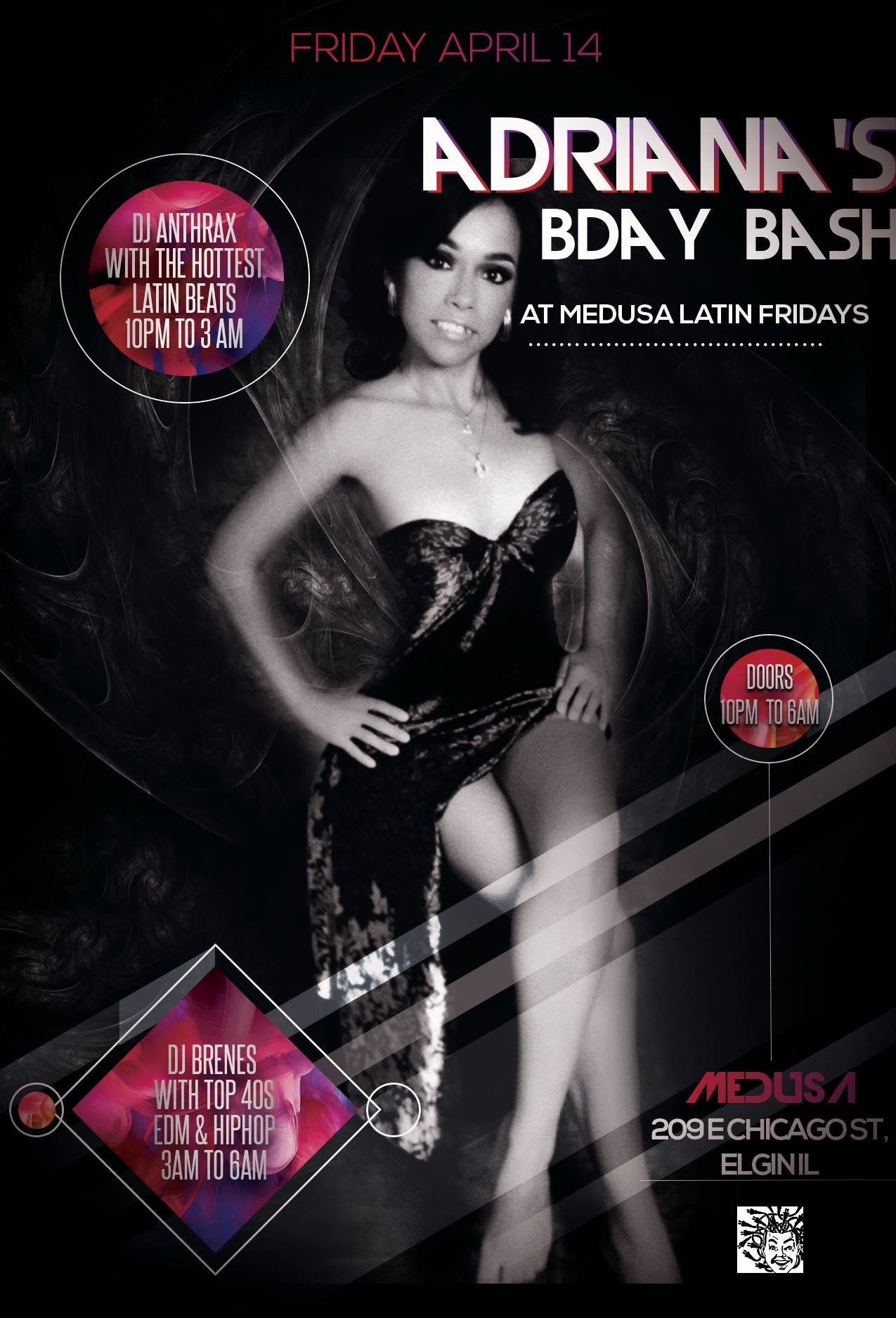 Adriana's Bday Bash At Medusa Latin Fridays