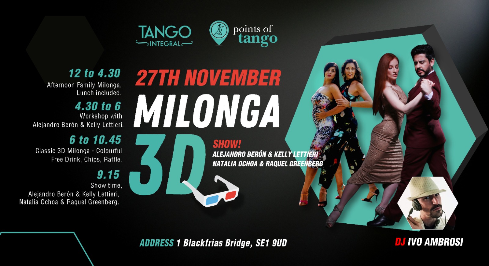 Milonga 3D - November with Alejandro & Kelly