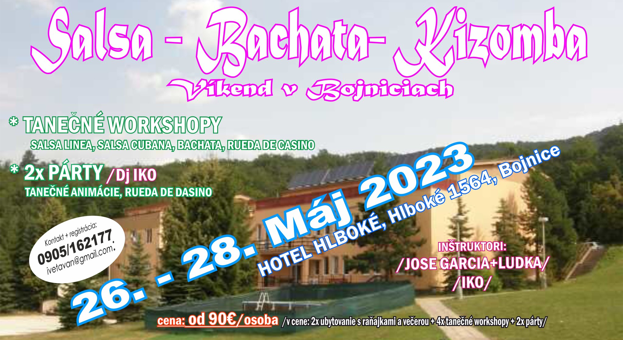 XIII. SALSA - BACHATA- KIZOMBA VÍKEND V BOJNICIACH