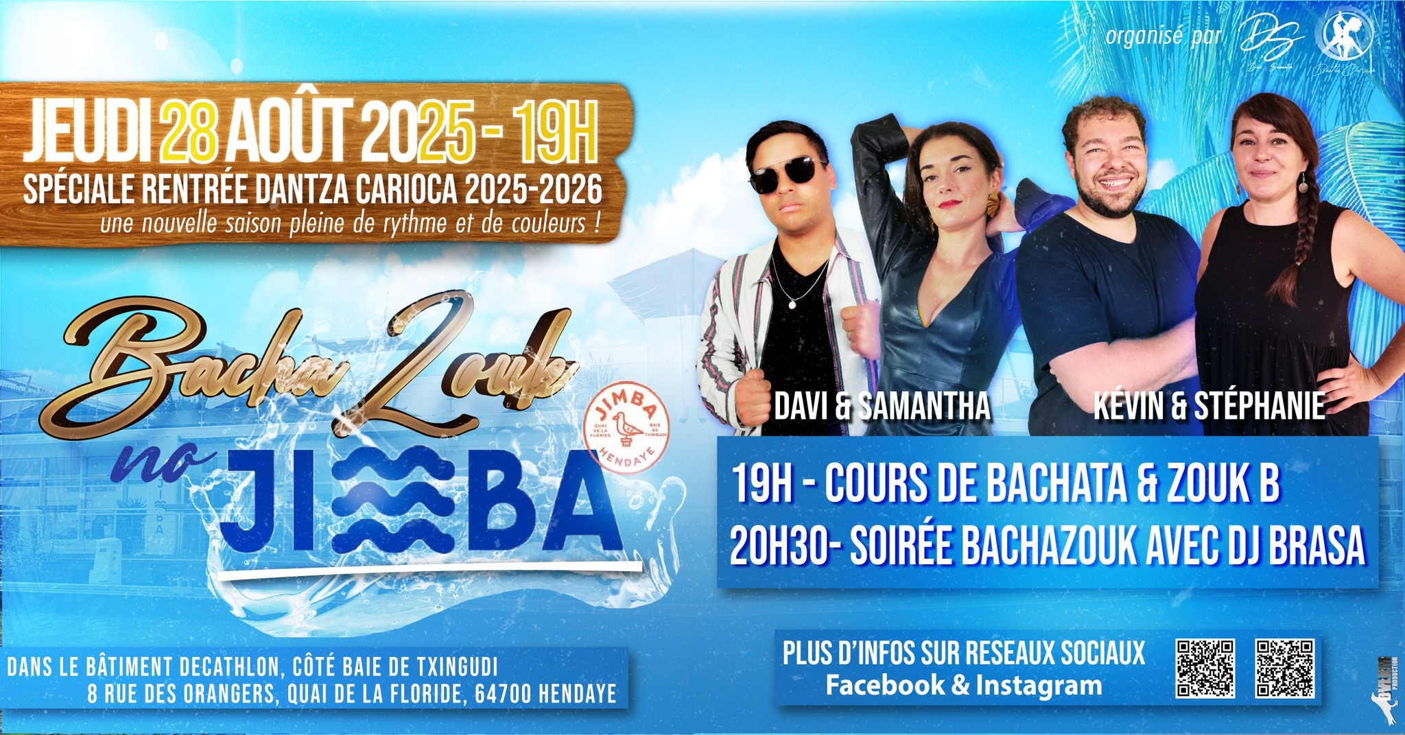 BACHATA et ZOUK BRÉSILIEN au JIMBA - Hendaye -