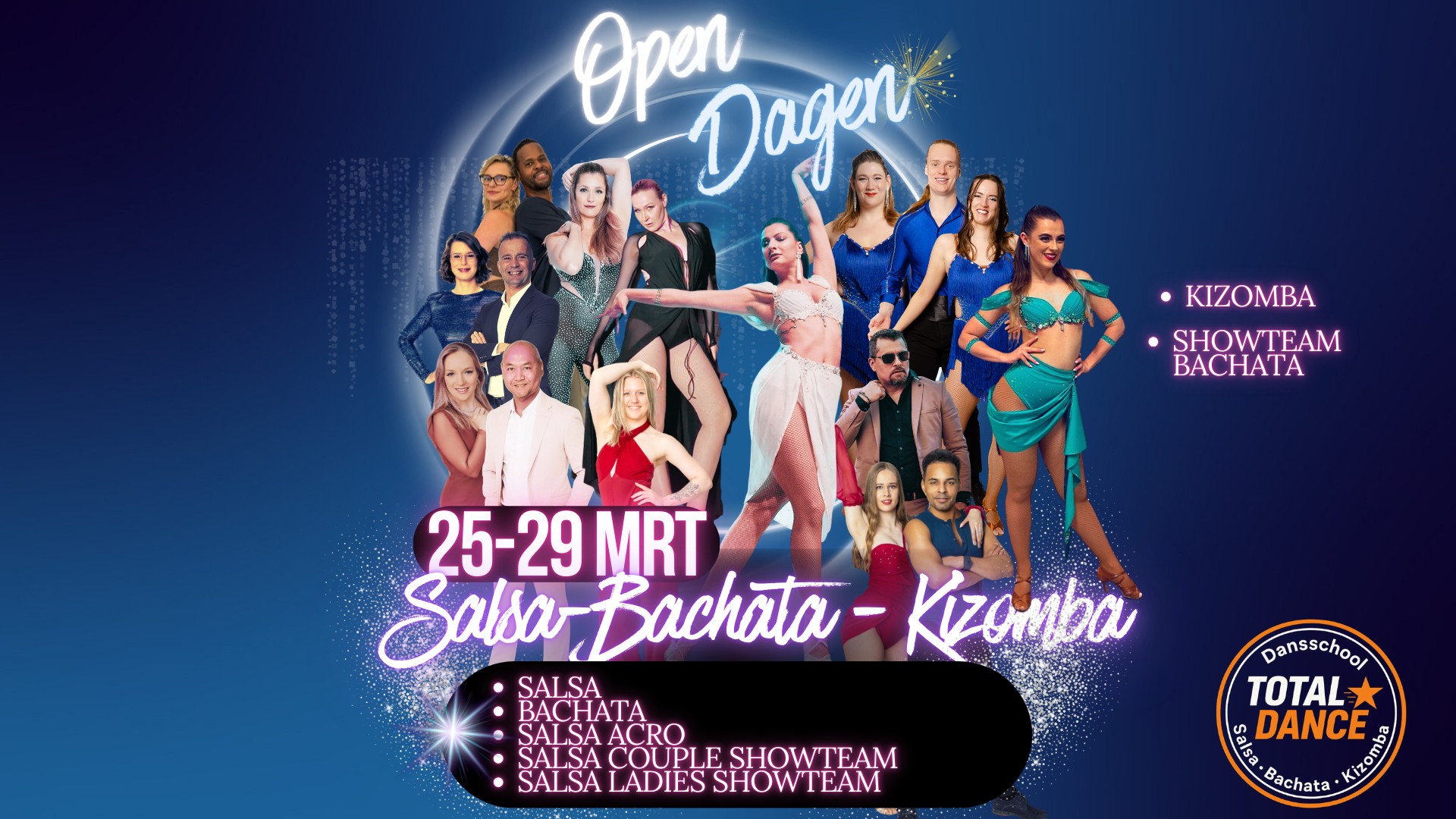 OPEN DAGEN SALSA BACHATA KIZOMBA SHOWTEAMS