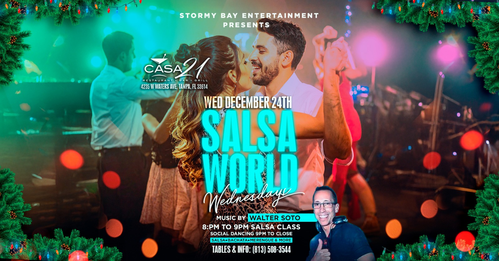 Salsa World Wednesdays "Christmas Eve" Latin Night