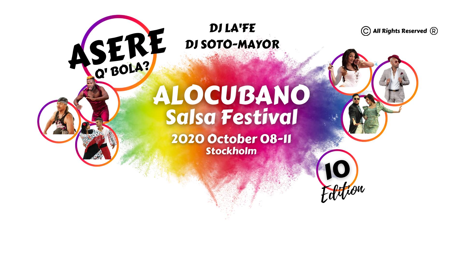10th Alocubano Salsa Festival 2020 Stockholm 08-11 October