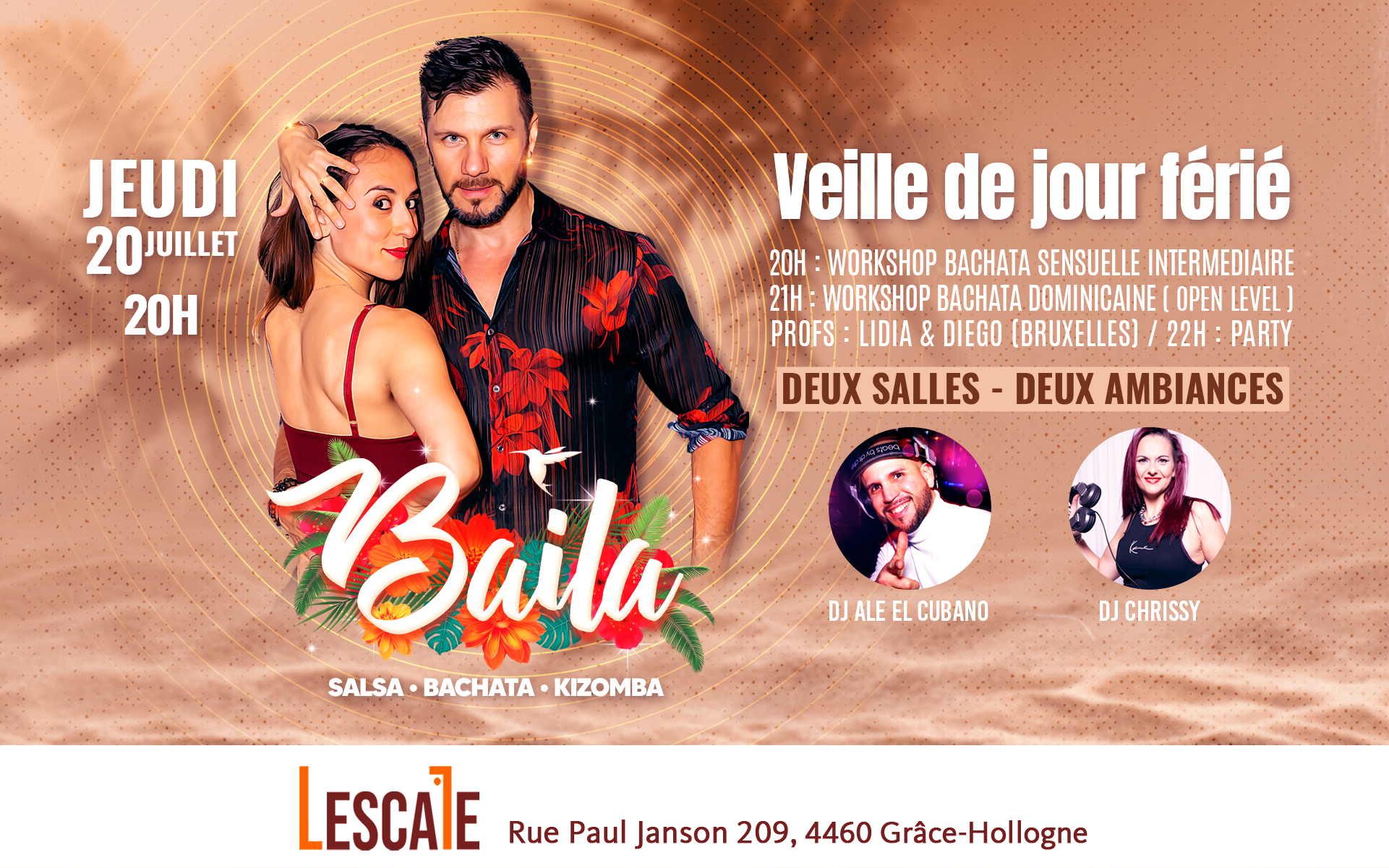 Baila - VEILLE DE JOUR FÉRIÉ - L'Escale