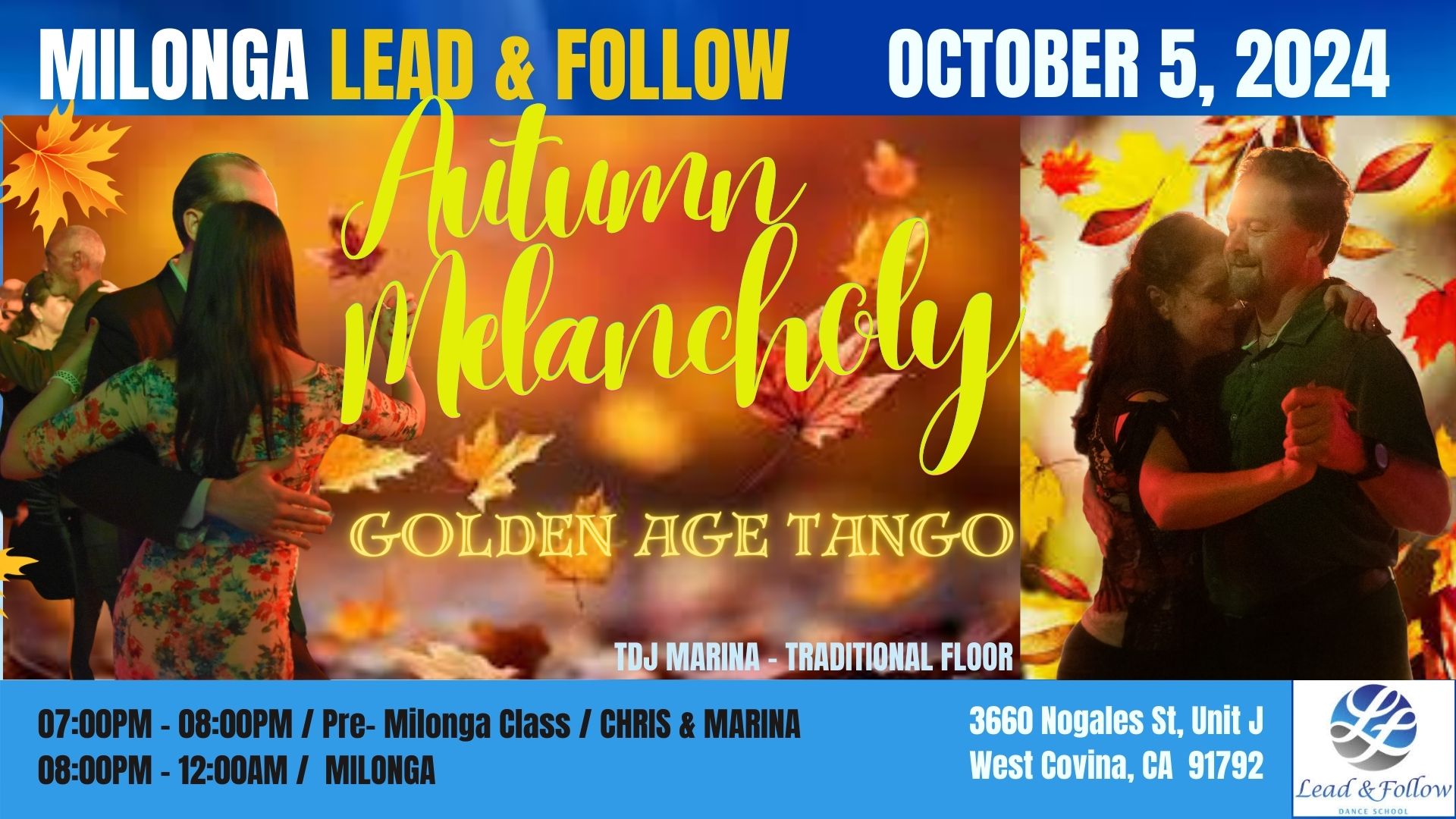 Milonga Lead & Follow ๐Autumn Melancholy Golden Age Tango ๐ Just Dance.