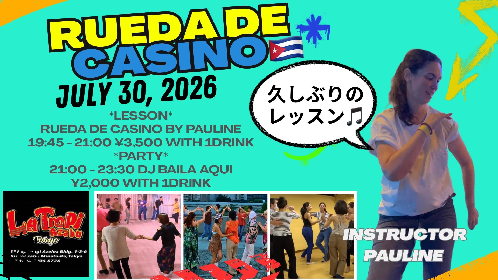 Rueda de casino (Cuban salsa) with Pauline