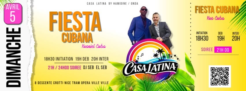 SALSA CUBAINE & PORTO DIMANCHE à la Casa Latina avec Yusniel & Seb