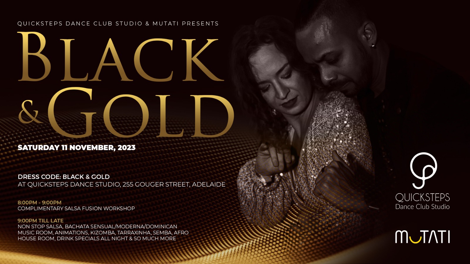 Black & Gold Salsa, Bachata & Kizomba Party