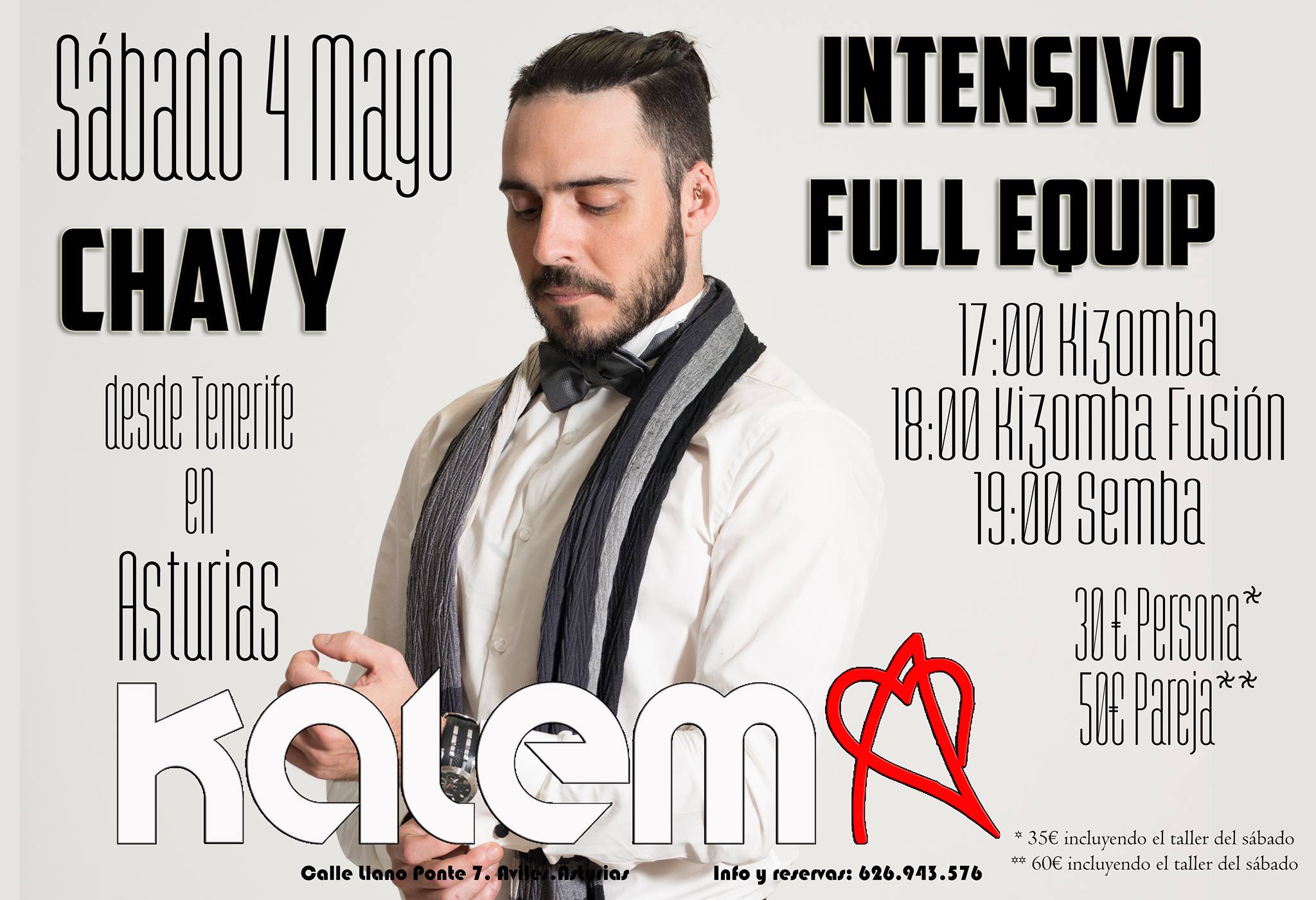 II Intensivo Full Equip con Chavy. (Kizomba, Fusión, Semba)