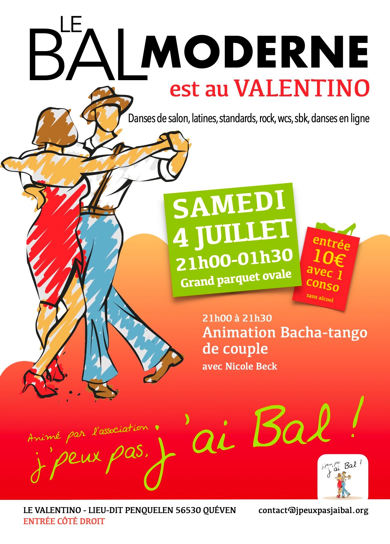 Bal Moderne au Valentino, animation Bacha-tango