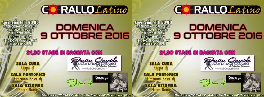 Corallo Latino Domenica 9 Ottobre