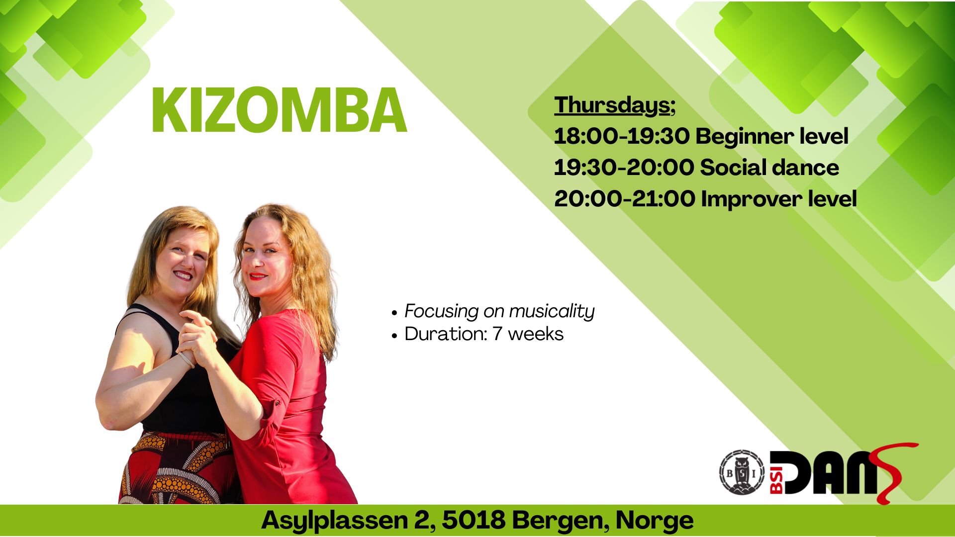 Kizomba course (Two levels)