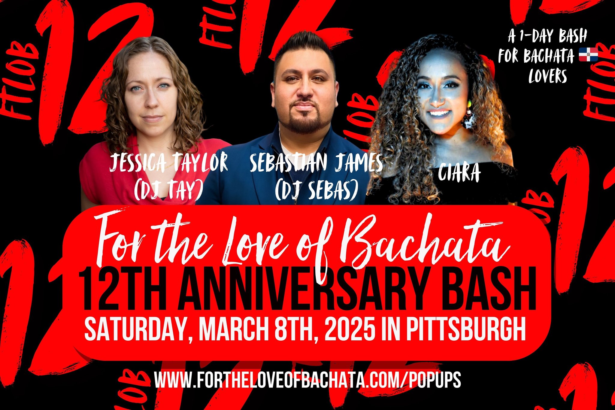 For the Love of Bachata's 12th Anniversary Bash 🎉