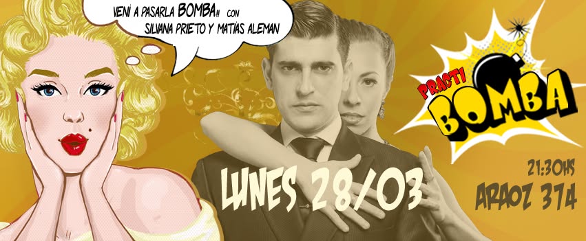 HOY!! A LA PRACTI-BOMBA! Bailan Silvana Prieto y Matías Batista Aleman! Dress Code DORADO!