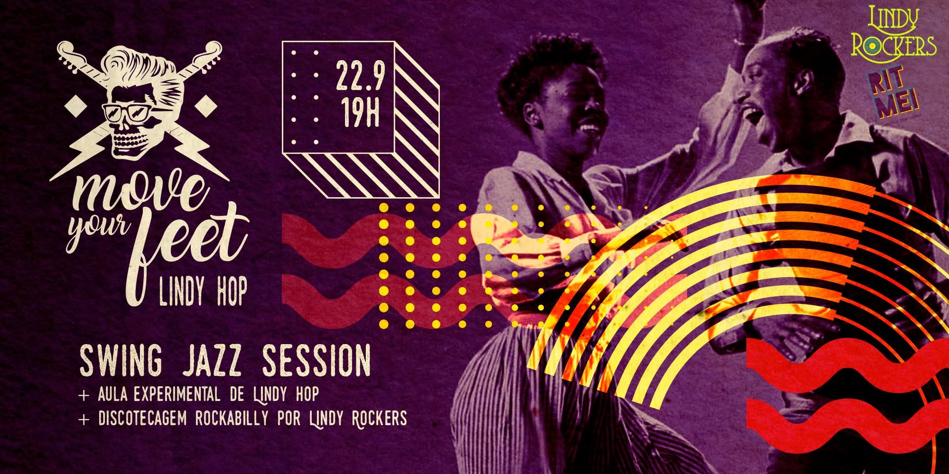 Move Your Feet: Swing Jazz Session, aula experimental e dj
