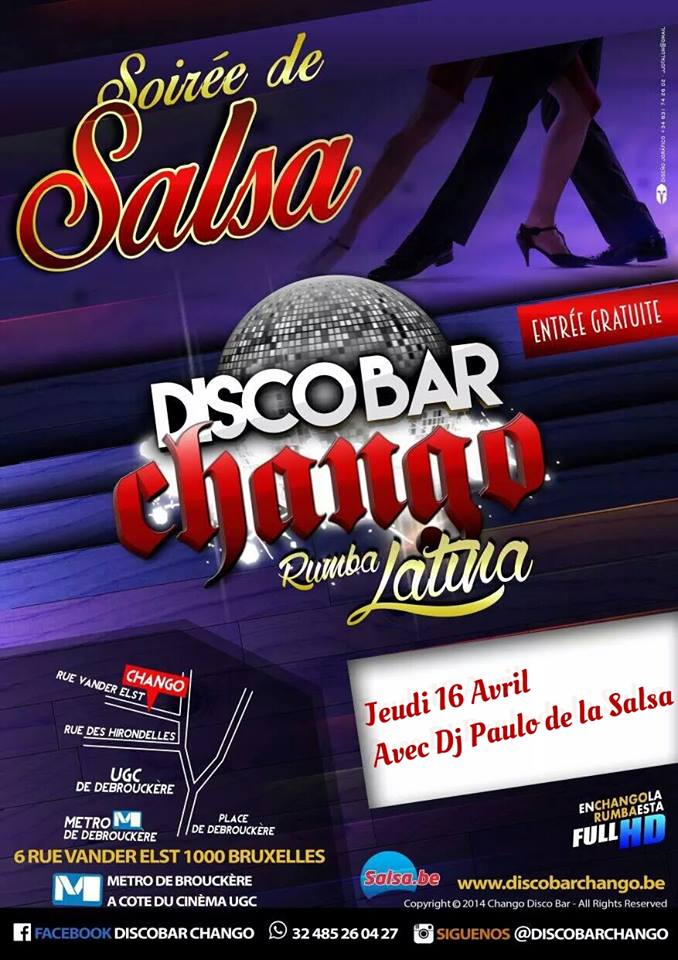 Soirée de Salsa Cubaine Jeudi 16 Avril