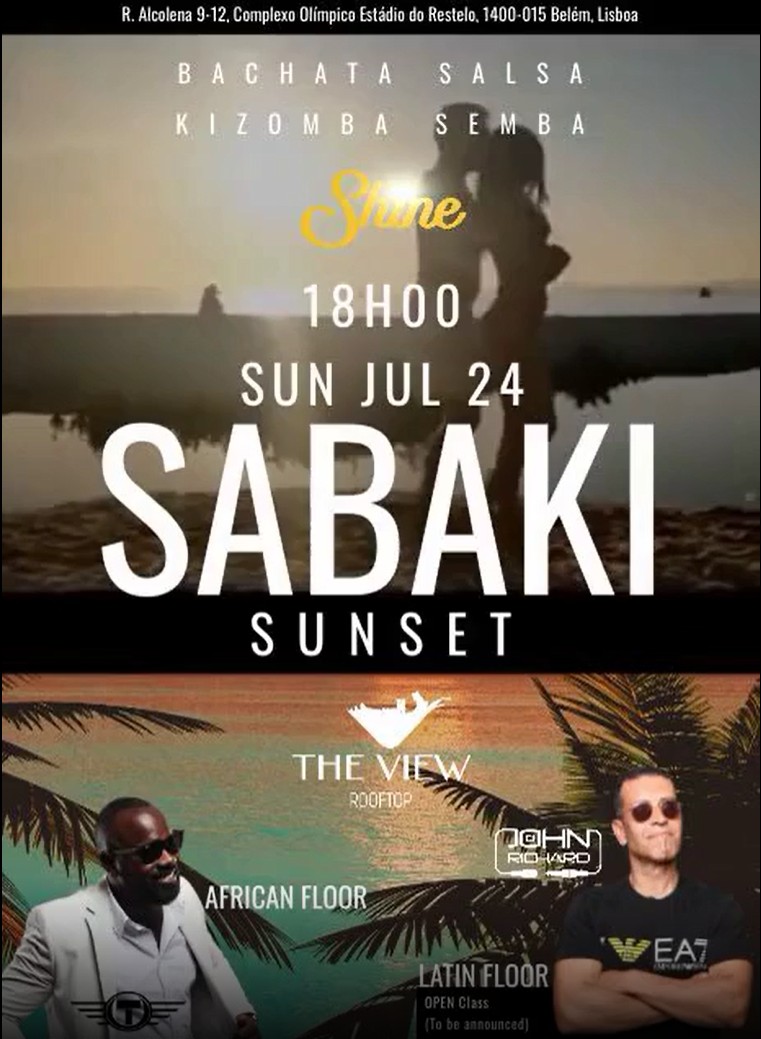 SHINE SaBaKi Sunset !!2 PISTAS!! • Dom 24 Jul @ The View Rooftop